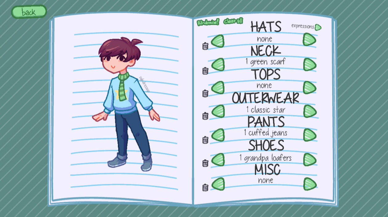 Sketchbook Dress Up - A dress up game put together by me, but includes a lot of talented artists!