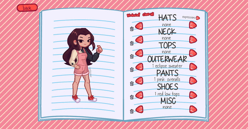 Sketchbook Dress Up - A dress up game put together by me, but includes a lot of talented artists!
